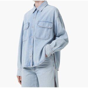 AGOLDE Gwen Denim Shirt Jacket Tension XS